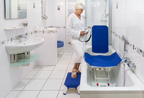 Un bagno per disabili e anziani