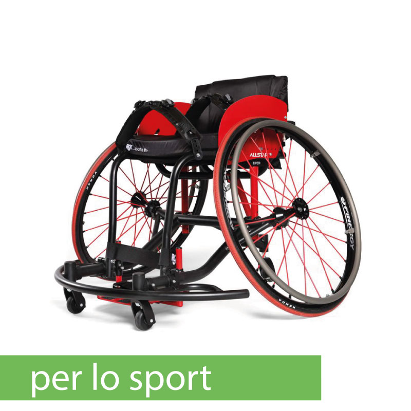 carrozzine per disabili poer lo sport