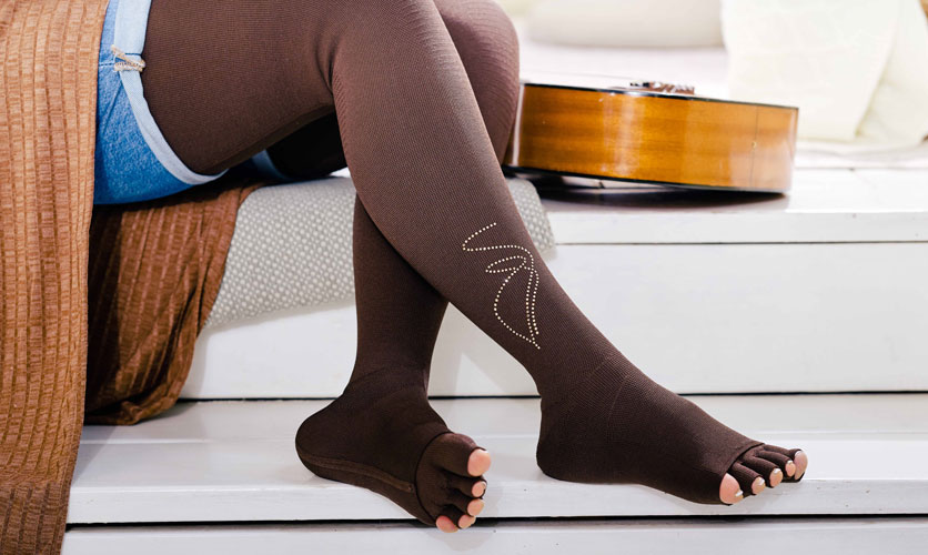 cura del linfedema tutori trama piatta